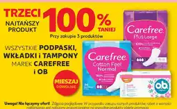 Kaufland Podpaski, wkładki i tampony marek CAREFREE i OB oferta