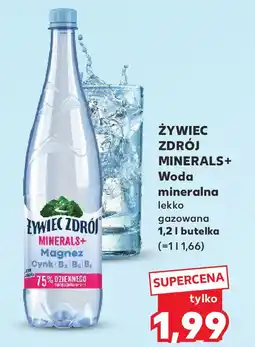 Kaufland Żywiec Zdrój MINERALS+ Woda mineralna gazowana 1,2 l butelka oferta