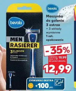 Kaufland bevola MEN RASIERER Maszynka do golenia 3 ostrza + 3 wkłady wymienne oferta