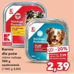 Kaufland K-Classic Karma dla psów (300 g opakowanie) oferta