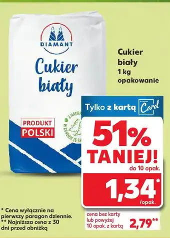 Kaufland Cukier biały Diamant oferta