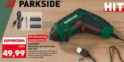 Kaufland PARKSIDE Wkrętarka akumulatorowa PAS 4 D7 15-elementowy zestaw bitów oferta