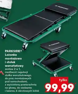 Kaufland Leżanka montażowa i stołek warsztatowy oferta
