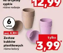Kaufland Zestaw kubków plastikowych (6 sztuk) oferta