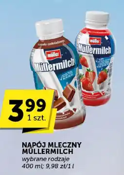 Groszek Napój mleczny Müllermilch wybrane rodzaje 400 ml 9.98 zł/l oferta