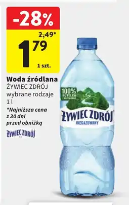 Intermarche Woda źródlana Zywiec Zdrój oferta