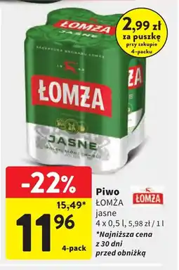 Intermarche Piwo Lomża Jasne oferta