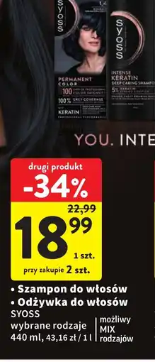 Intermarche Syoss szampon/odżywka oferta