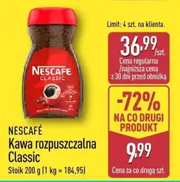 ALDI Kawa rozpuszczalna NESCAFÉ Classic oferta