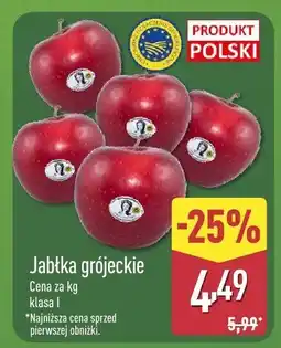 ALDI Jabłka grójeckie klasa I oferta