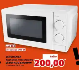 Kaufland ESPERANZA Kuchenka mikrofalowa ESTOFADO EKO011W oferta