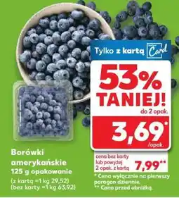 Kaufland Borówki amerykańskie 125 g opakowanie oferta