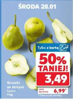 Kaufland Gruszki ze skrzyni luzem 1 kg oferta