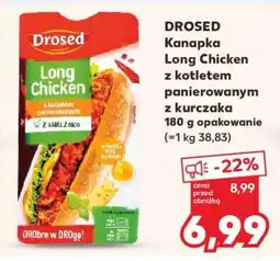 Kaufland DROSED Kanapka Long Chicken z kotletem panierowanym z kurczaka 180 g opakowanie oferta