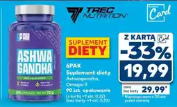 Kaufland 6PAK Suplement diety Ashwagandha, Omega-3 90 szt. opakowanie oferta
