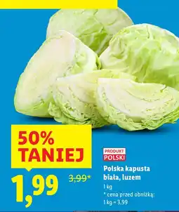Lidl Kapusta polska biała, luzem oferta