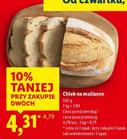 Lidl Chleb na maślance oferta