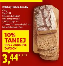 Lidl Chleb żytni bez drożdży oferta
