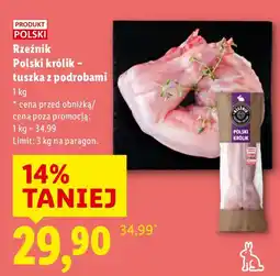 Lidl Królik tuszka z podrobami Rzeźnik Polski oferta
