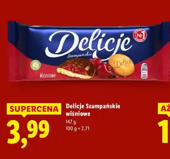 Lidl Ciastka Delicje Szampańskie wiśniowe oferta