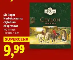 Lidl Herbata Sir Roger Herbata czarna cejlońska ekspresowa oferta