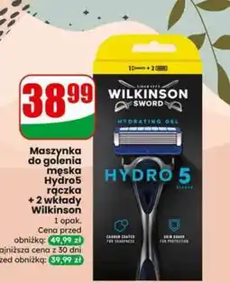 Dino Maszynka do golenia męska Hydro5 rączka + 2 wkłady Wilkinson oferta