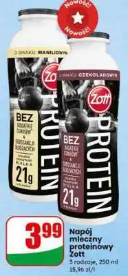 Dino Napój mleczny proteinowy Zott oferta