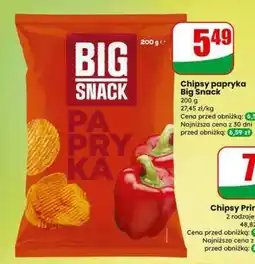 Dino Chipsy papryka Big Snack oferta