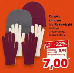 Kaufland Czapka zimowa lub Rękawiczki oferta