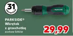 Kaufland PARKSIDE Wkrętak z grzechotką zestaw bitów oferta