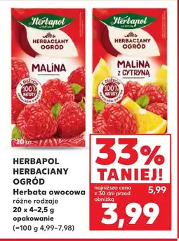 Kaufland Herbata owocowa Herbapol oferta