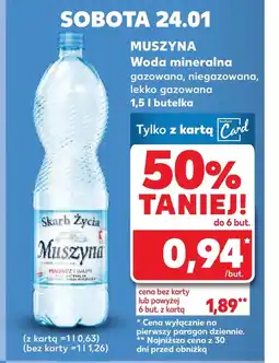 Kaufland Woda niegazowana Muszyna oferta