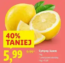 Lidl Cytryny, luzem (Lemons, loose) oferta