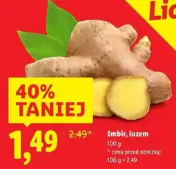 Lidl Imbir, luzem (Ginger, loose) oferta