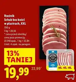 Lidl Rzeźnik Schab bez kości w plastrach, XXL oferta
