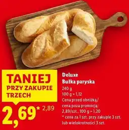 Lidl Deluxe Bułka paryska oferta