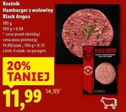 Lidl Rzeźnik Hamburger z wołowiny Black Angus oferta