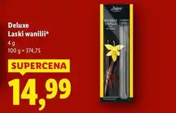 Lidl Deluxe Laski wanilii oferta