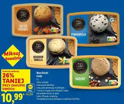 Lidl Bon Gelati Lody (Salted Caramel, Stracciatella, Bourbon Vanilla, Hazelnut) oferta