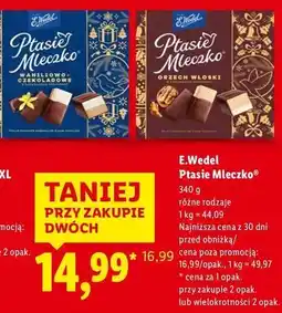 Lidl E. Wedel Ptasie Mleczko oferta