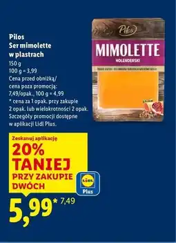 Lidl Ser mimolette Pilos oferta