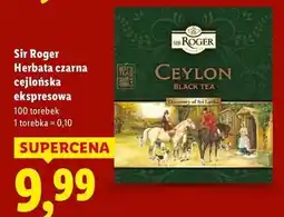Lidl Sir Roger Herbata czarna cejlońska ekspresowa oferta