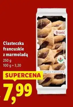 Lidl Ciastka francuskie z marmoladką Brześć oferta