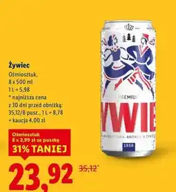 Lidl Piwo Żywiec Jasne Pełne oferta