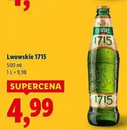 Lidl Piwo Lwowskie 1715 oferta