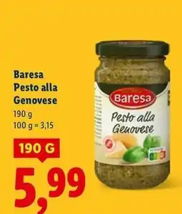 Lidl Pesto zielone Baresa oferta