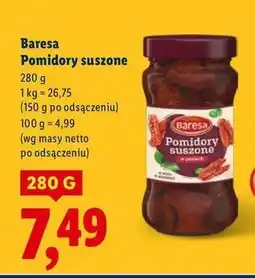 Lidl Pomidory suszone krojone Baresa oferta