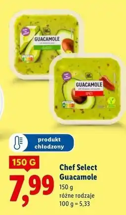 Lidl Guacamole z kawałkami awokado Chef Select oferta