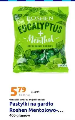 Action Pastylki na gardło Roshen Mentolowo-Eukaliptusowe oferta