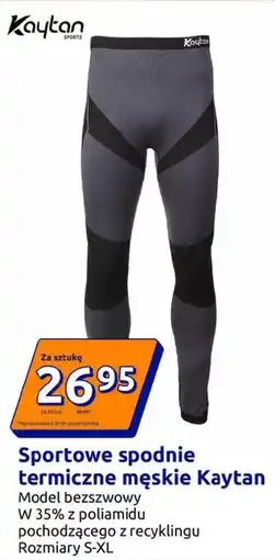 Action Sportowe spodnie termiczne męskie Kaytan oferta